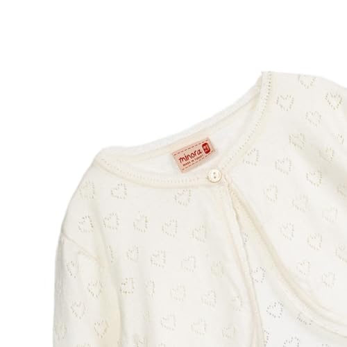 Image of Minora Long Sleeve Bolero, Girls' Knit Cardigan Shrug with One-Button Closure, Baby /Child Cotton Childrens Bolero, Sweater