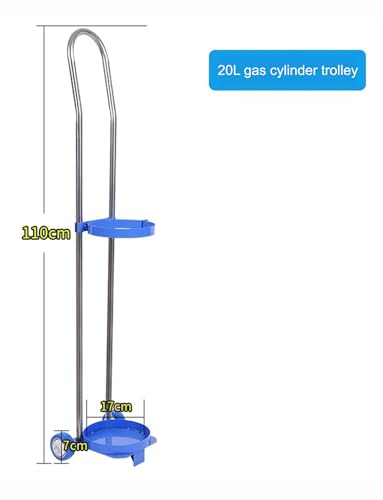 Support bouteille oxygène 10L chariot mobile léger de transport - 4
