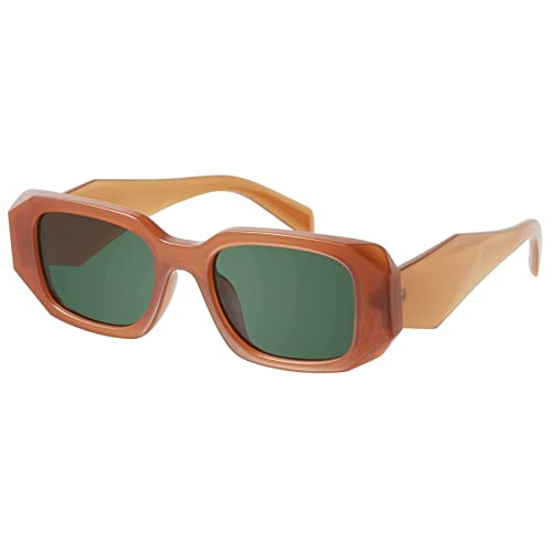 Image of mosanana Trendy Rectangle Sunglasses for Women Men-Goulding