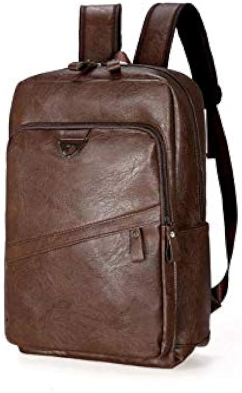 Mochila em Couro Sintético Masculina Unissex Bolsa masculina de couro sintérico para Home Office Espaçosa com Bolso para Notebook Computador Impermeável Estilosa em oferta na Shopee Mochila em Couro Sintético Masculina Unissex Bolsa masculina de couro sintérico para Home Office Espaçosa com Bolso para Notebook Computador Impermeável Estilosa em oferta na Shopee