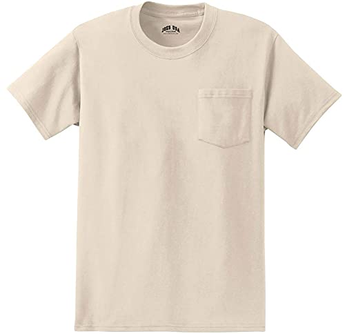 Joe's USA Mens Pocket Tees Heavyweight 6.1-Ounce Pocket T-Shirts - Regular, Big and Tall Sizes