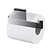 TASTOS Toilet Paper Holder Matte Black, Toilet Tissue Roll Holders Dispenser and Hangers Wall Mounted for Bathroom & Kitchen, Stainless Steel Modern Square Style