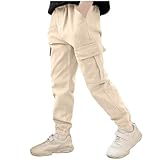 Beige Boy Girl Faux Silk for Children Boy Girl Fall Winter Work Wild Cargo Brunch Straight Leg Long Cuff Leg Pants Child 2025 Clothes Fashion Y2K 5 Years