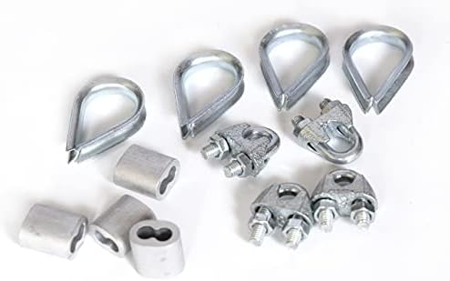 Mount Hood Gym Wire U Lock/Wire Thimble (Eye) Lock/Wire Ferul Lock Combo Pack