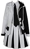 Poetic Walk Anime costume Trigger Happy Havoc Monokuma School Uniform Sailor Dress Outfit (Small, Womens)
