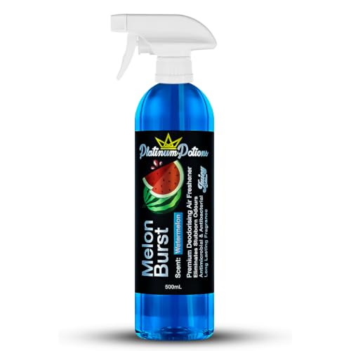 Image of Water-Based Car Air Freshener Spray | Luxury Automotive Deodorizer | Mold-Resistant Formula | Eliminates Odors and Refreshes Vehicle Interior | 17 fl oz | Melon Burst
