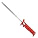 Bubba 10 Inch Sharpening Steel Rod with Non-Slip Grip Handle, High Carbon Stainless Steel Construction, Lanyard Hole and Synthetic Sheath for Fishing Knives