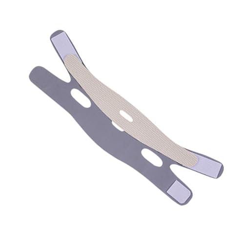 OATIPHO moldeador forma doble mentón vendaje para la cara máquina de papada dispositivo para esculpir la cara aparato de belleza tela de yoga Gris claro