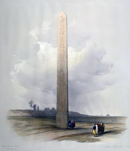 Tableaux sur toile déco murale moderne l'Obélisque d'Héliopolis 60x90cm