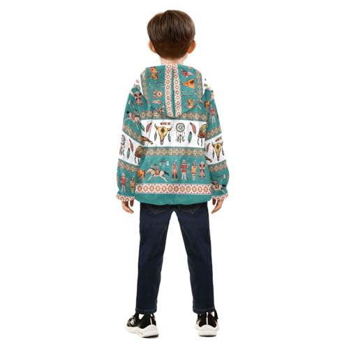 Image of Boys Fleece Jacket Hooded Autumn Winter Long Sleeve Thick Warm Outerwear;3-10 Years Kids Cute Fuzzy Jacket