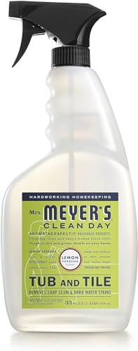 Image of Mrs. MEYER'S CLEAN DAY Tub and Tile Cleaner, Lemon Verbena, 33 Fluid Ounce (Pack of 3)