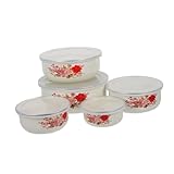 Photo Gallery gatuida 5 pezzi ciotole smaltate con contenitori per insalate e zuppe ciotole da casa per frutta e ramen design cinese liscio per conservazione e servizio alimenti Photo Gallery gatuida 5 pezzi ciotole smaltate con contenitori per insalate e zuppe ciotole da casa per frutta e ramen design cinese liscio per conservazione e servizio alimenti