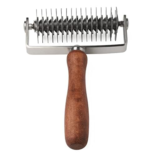 Rotella tagliapizza acciaio inox cm.8 – manico legno – Passione Casa