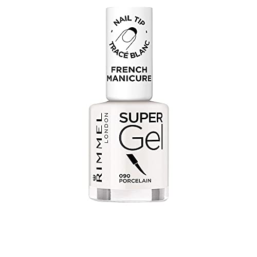 Rimmel London Super Gel Esmalte de Uñas Tono 090 Porcelain- 47 gr