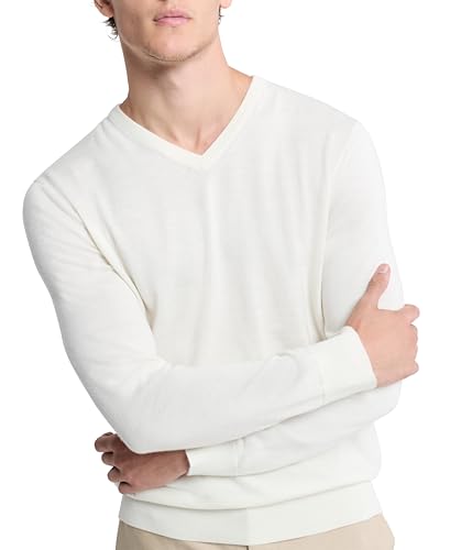 Calvin Klein Men's Extra Fine Merino Wool Blend V-Neck Sweater3