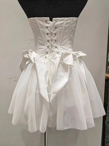 A Line Tulle Above Knee Mini Prom Dresses Satin Bow Appliques Formal Event Party Dress Women Special Pageant Gowns2