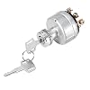 Universal Ignition Starter Switch with 2 keys. Universal for Car, Tractor, Trailer and Agricultural For Kobelco SK200-3 SK200-5 SK120-5 Ignition Starter Switch with 6 Terminal Wire Digger
