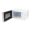 EMtronics 20 Litre 700W Manual Control Microwave with 5 Power Levels, Defrost Function, 35 Minute Timer and Cavity Light - White