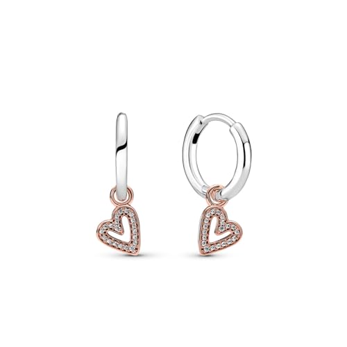 Pendientes de aro Pandora 280090C01 Corazón