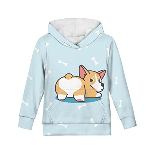 Hooded Hoodies for Age 6-16 Kids, Long Sleeve Pullover Hoodie, Outdoor Casual Hoodies with Kangaroo Pocket3