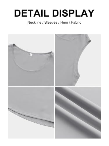 Image of Women's Sleeveless Chiffon Tank Top Business Casual Blouse Tunic Top