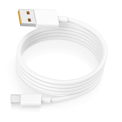 Realme Original 120W SuperVOOC USB Type-C Charging & Data Cable |Compatible with Realme 12 Pro+/11 Pro+/11/10/9 Pro, Narzo 60 Pro/60/50/50 Pro/30| Supports 65W SuperDart,100W Dart & Quick Charge–White