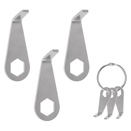UFURMATE Video Doorbell Key Replacement Tool, 3 Pcs Stainless Steel Doorbell Opening Pin Doorbell Removal Tool for Doorbell Mount and Battery Replacement