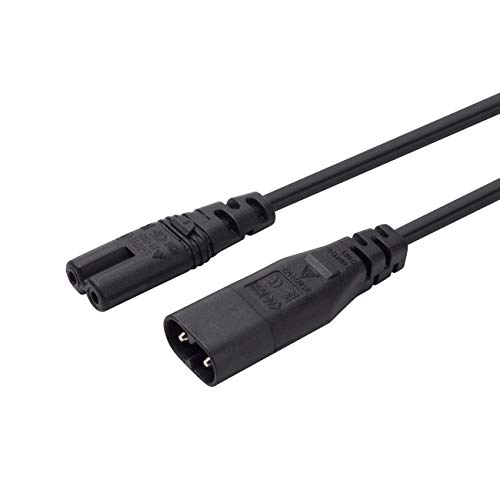 Câble Adaptateur d'alimentation Principal IEC 60320 C8 vers Prise C7 mâle vers Femelle 1 mètre