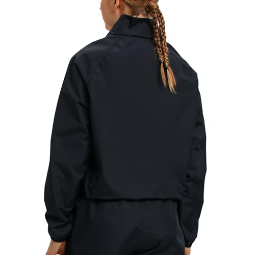 HOTSUIT Women's Sauna Jacket Lightweight Sauna Shirt Anti Rip Boxing Sauna Suit for Gym, Black, M