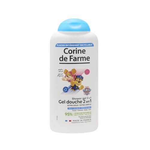 Corine de Farme, Gel Douche 2 en 1 Extra Doux Corps & Cheveux 300ml Pat Patrouille - Parfum Enfant...