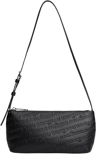 Tommy Jeans TJW Must AOP AW0AW17867   Bolso de hombro para mujer, color negro (negro), talla única, Negro (Negro), One Size
