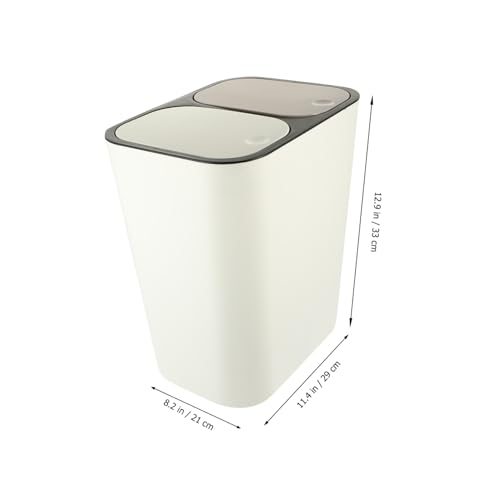 Tapa para caneca de basura Cabilock rectangular blanco miniatura 2