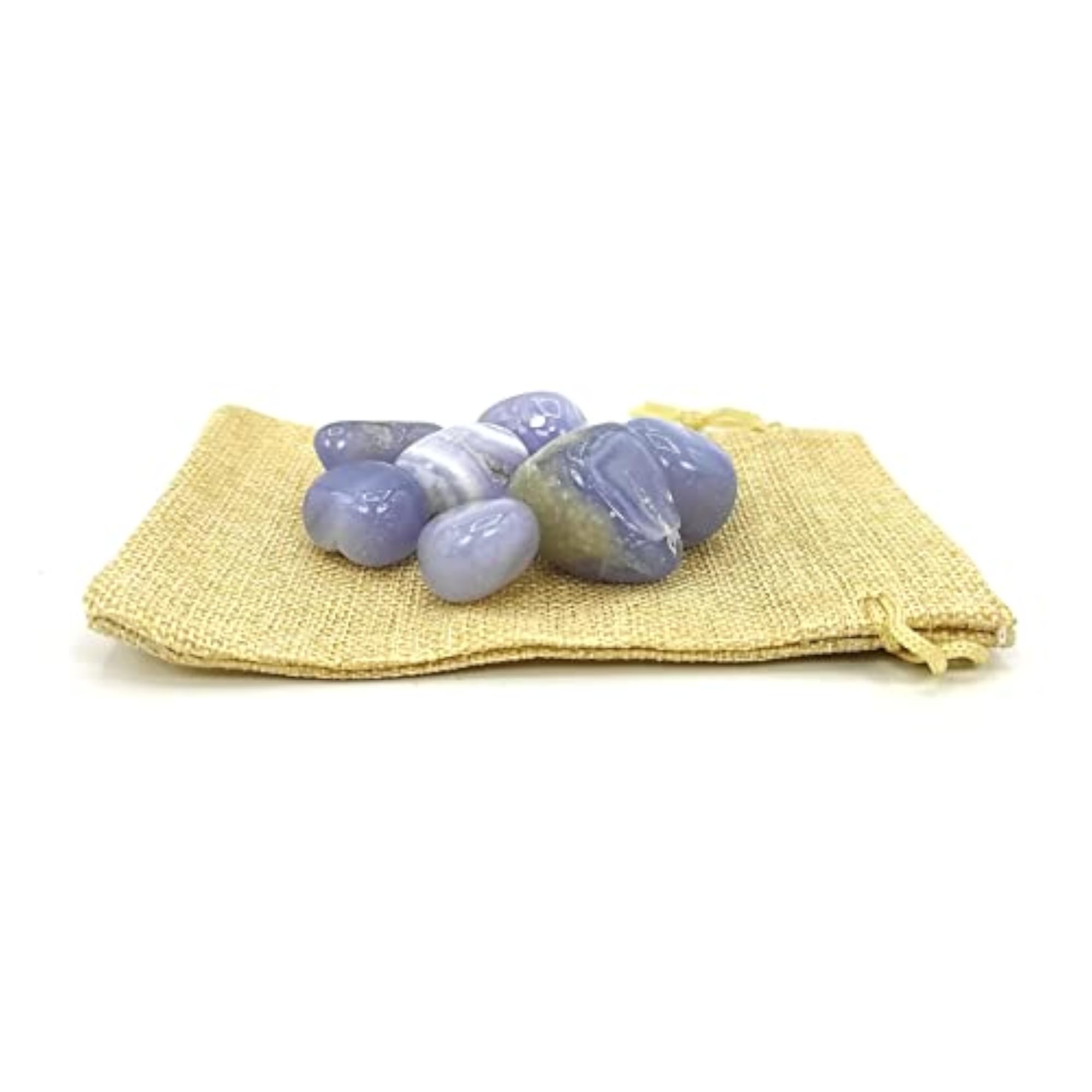 Lace Agate Tumbled Stones for Vastu Fengshui, 100 Grams