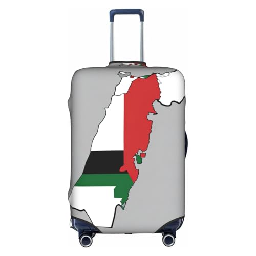 Housse de valise motif drapeau Palestine taille S en blanc