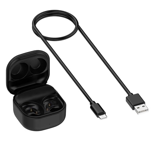 JOYSOG Buds FE Boîtier de Chargement de Remplacement pour écouteurs Galaxy Buds FE SM-R400 (Noir)
