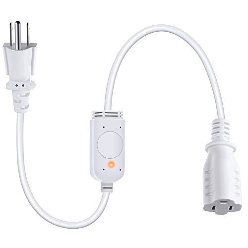 Feekoon 1 Pack Thermostat Controlled Extension Cord, Auto On at 32°F/Off at 50°F, Outdoor Thermostat Plug Outlet for Heat Cables, Pond Deicers, RVs, and Freeze Protection Equipment