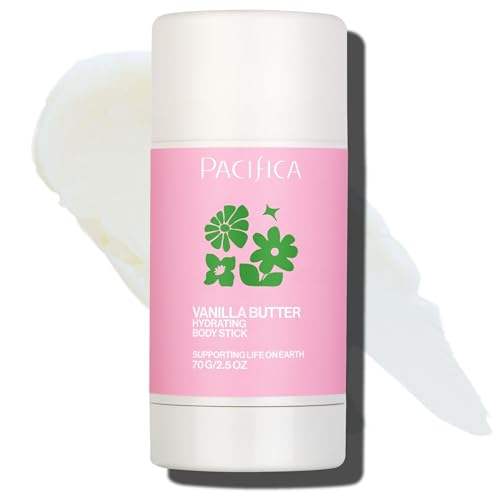 Pacifica Vanilla Butter Moisturizing Balm Stick Solid Body Lotion for Instant Dry Skin Relief Moisture Balm Shea Butter & Vanilla Formula Vegan & Cruelty-Free Clean Skincare 2.5 oz