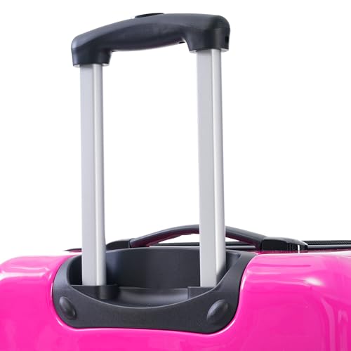 Hardshell Luggage Sets 3 Piece Gradient Color Expandable Suitcase with Spinner Wheels and TSA Lock Lightweight 20" 24" 28" Available,Pink and Yellow4