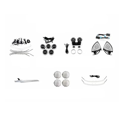 XCZPRKMXY Ambiance Light 7-piece Set Compatible With Mercedes-Benz C-class W205 GLC-class W253 2015 2016 2017-2022 64 Colors Ambiance Light