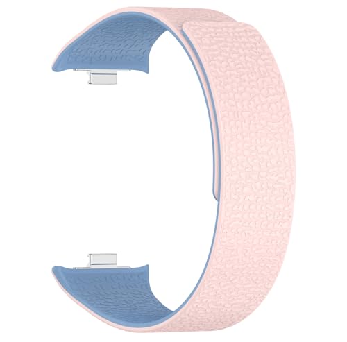 SHEAWA for Xiaomi Smart Band 9 Pro/8 Pro/Redmi Watch 5/4 �o���h �x���g �����o���h �V���R�� �}�O�l�b�g���ߎ� �ȒP���� ���͎��� �ւ��x���g �X�g���b�v �A�N�Z�T���[ (���C�g�s���N×�u���[)