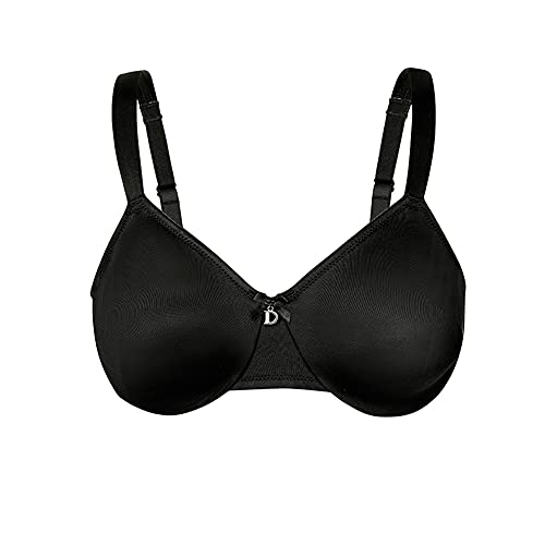 Soutien-gorge minimiseur bonnet E à armatures noir ultra-fin