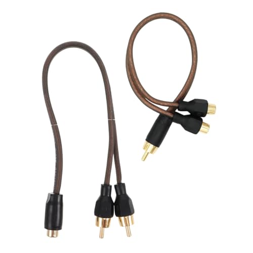 Cable divisor estéreo resistente con blindaje de alta fidelidad para amplificadores de coche