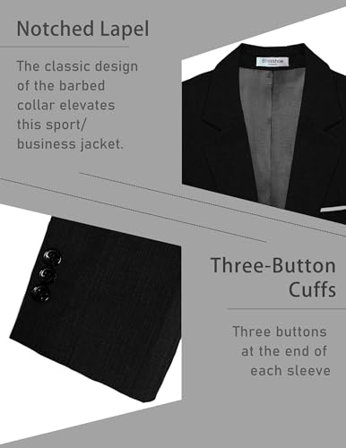 Men's Sport Coat Casual Blazer One Button Lightweight Business Suit Jacket3