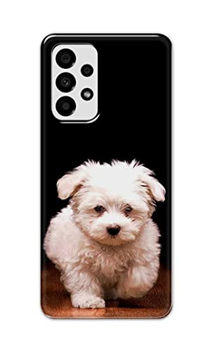 Image of PRINTFIDAA� Printed Hard Back Cover Case for Samsung Galaxy A73 5G Back Cover (Puppy Dog) -2808