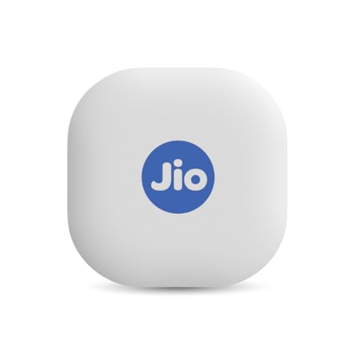 JioTag Go |India's First Android Tag | Google Find My Device Item Finder| Worldwide Tracking for Keys, Wallets, Luggage, Gadgets and More|1+1 Year Battery|No SIM Needed|BT 5.3|for Android Only