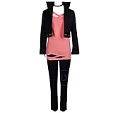 ECMRAD Anime Boku no Hero Academia My Hero Academia Kyoka Jiro Cosplay Costumes Coat + Dress Halloween (Female, XL)