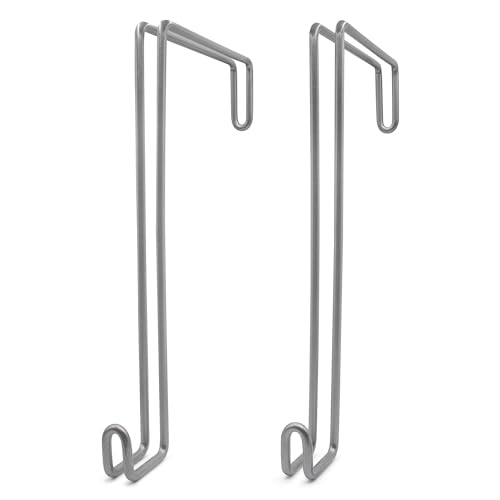 Over The Wall Heavy Duty Concrete Cinder Cement Block Wall Outdoor No Drill Fence Hooks Hangers - Extra Long Large Rafter Ladder Pool Equipment Pole Hangers for Planters Hoses Horse Tack Organization