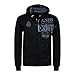 Geographical Norway Gadventure Men - Felpa con Cappuccio con Tasca a Canguro - Felpe con Logo da Uomo - Felpa con Cappuccio a Maniche Lunghe (Blu_Marino M)