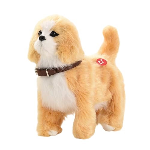 Perro robot de peluche – Easy Cleanness Interactive Paseo Revolviendo La, Cola Electrónica Sensorial Realista, Con Música Decoración Habitación Infantil | Multiusos Outdoor Indoor Utility