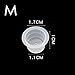 UPTATSUPPLY Tattoo Ink Cups 300Pcs Mixed Size Permanent Makeup Pigment Clear Holder Container Cap Tattoo Accessory
